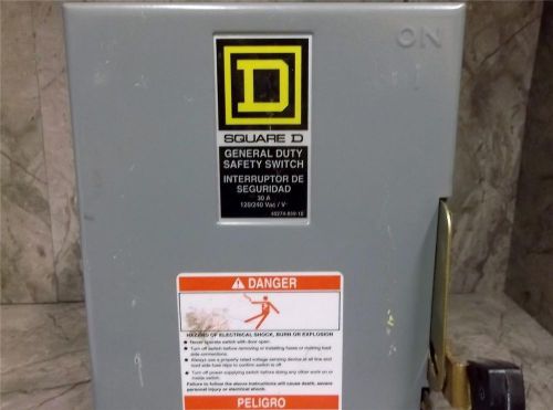 Square D #D211N 30 Amps Safety Switch