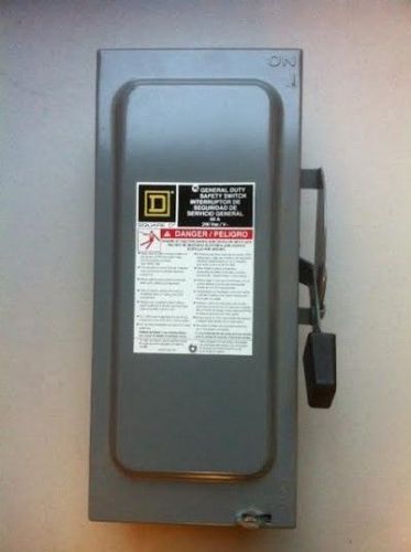 THREE POLE SQUARE D 60AMP SAFETY DISCONNECT D322N