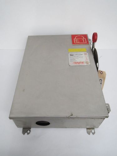 Cutler hammer 4hd663nf 100a 600v-ac 6p stainless disconnect switch b443554 for sale