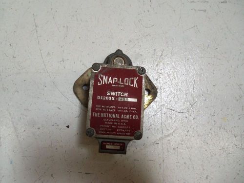 SNAP-LOCK D1200-456 LIMIT SWITCH *USED*
