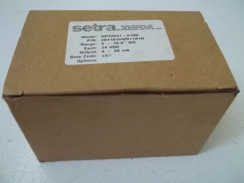 SENTRA 2641010WD11A1D MODEL DPT2641-010D PRESSURE TRANDUCER *NEW IN A BOX*