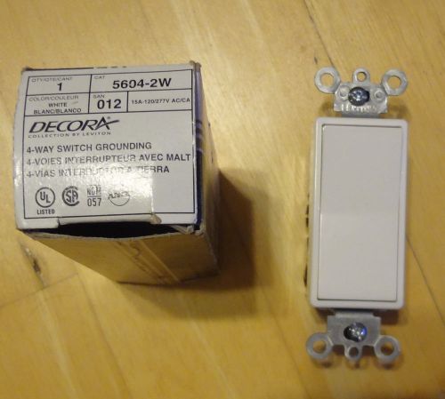 Leviton 4-way switch ( model 5604-2w ) for sale