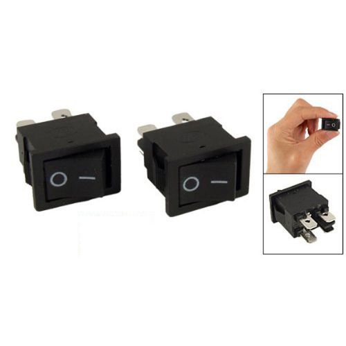 10 pcs x 4 pin on-off 2 position dpst boat rocker switches 10a/125v 6a/250v ac t for sale