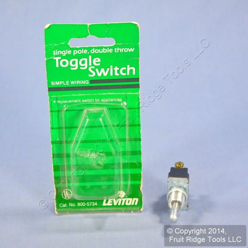 Leviton spdt heavy duty bat toggle switch on-off-on 10/15a 125/250v 5734 carded for sale