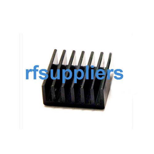10x 14x14x6mm black high quality aluminum heat sink router chips radiator cooli for sale