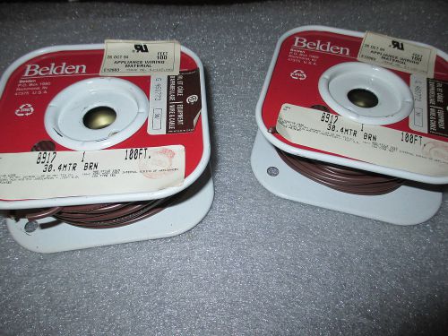 Belden 8917 105C In Air 60C In Oil 16AWG Brown  PVC Insulation 180ft. 2 spools