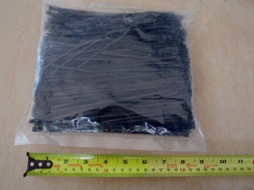 ZIP TIE WRAPS 500 PCS 3/16&#034; x 8&#034; LONG BLACK   #5x200