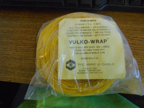 THE TPC WIRE &amp; CABLE VULKO-WRAP 40 MILS X 1&#034; X 36FT 98412