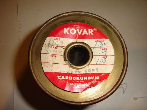 2 feet of .019 kovar wire 24 inches temper soft carborundum co. for sale