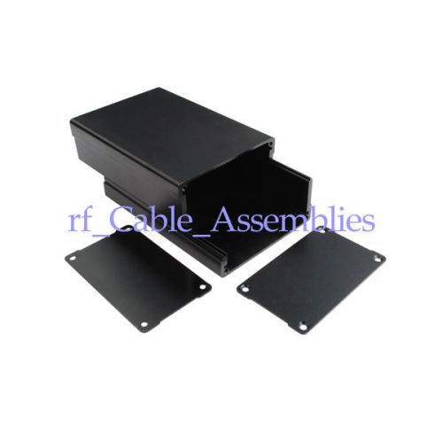 Aluminum project box enclosure case electronic diy - 46*76*110mm (h*w*l) black for sale