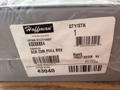 NEW IN PACKAGE HOFFMAN ASE8X8X4 SCREW COVER PULL BOX 43040