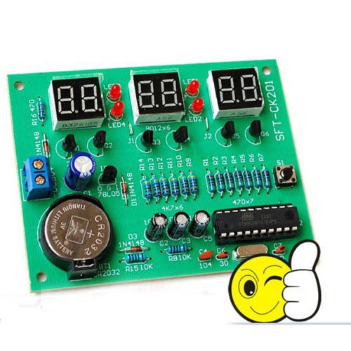 DIY AT89C2051 6bits Digital LED Electronic Clock Digital Clock Kit l