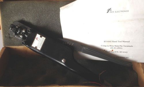 FCI ELECTRONICS  HT - 0102  HAND CRIMPER WITH MANUAL - NEW IN BOX