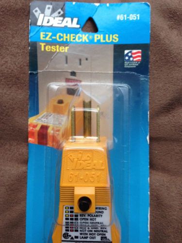 IDEAL E-Z CHECK PLUS G.F.C.I TESTER, P/N - 61-051, NEW