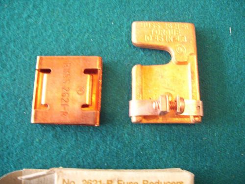 One pair - bussmann #2621-r fuse reducer ends - enough for one fuse for sale