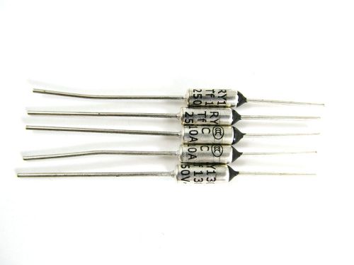 5 pcs ry tf 130 °c 250v 10a thermal fuse temperature for sale