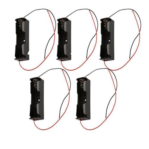 18650 17500 18500 Battery 5Pcs Plastic 3.6-4.2V Clip Holder Box Case