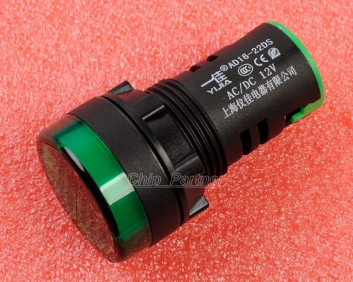 Green LED Indicator Pilot Signal Light Lamp 12V
