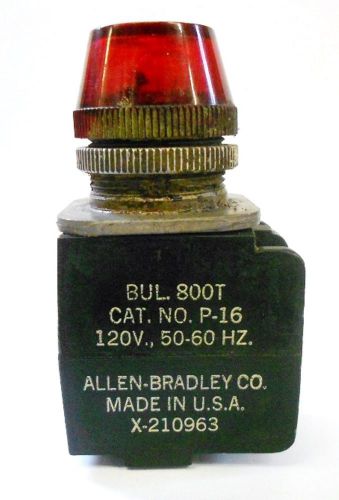 ALLEN BRADLEY, 800T-P16, PILOT LIGHT, 120V