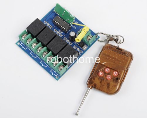 4 Channel Wireless Remote controller Kit Interlocking Type 12V for Arduino