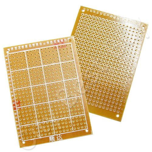 10 x prototype pcb 5cm x 7cm universal printed circuit panel board 432 holes fr2 for sale