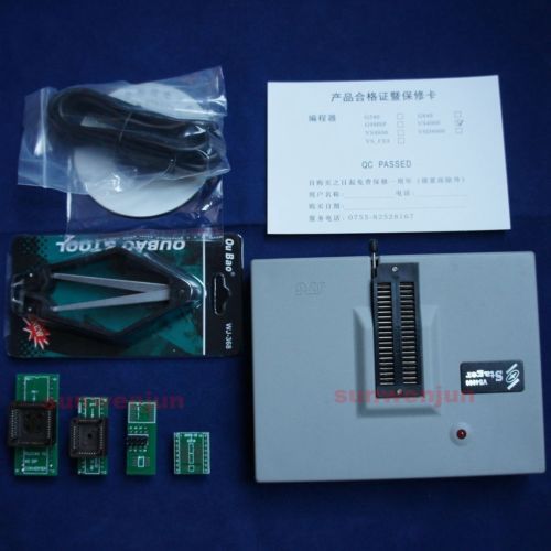 VSpeed VS4000 USB Bios EPROM SPI FLASH 51 AVR PIC Universal Programmer+4 adapter