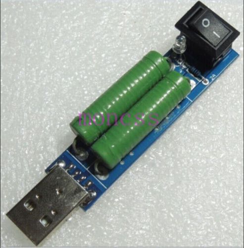 New usb discharge resistor 1a 2a with switch for power bank aging test for sale