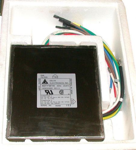 New delta electronics emi power line filter 40 amp  model 40tyw14  (2 available) for sale