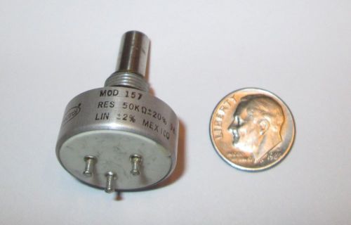 SPECTROL MOD. 157 50K PRECISION POTENTIOMETER CONTINUOUS ROTATION REFURBISHED
