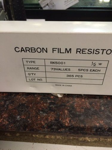 Carbon Film Resistors - 1/2 W - 365 Pieces