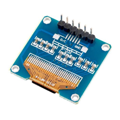 Yellow+blue 0.96&#034; spi serial 128x64 oled display module for arduino/stm32/51 su for sale