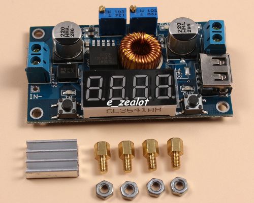 5A LED Drive Lithium Battery Charger with Voltmeter Ammeter Perfect DCDC Module
