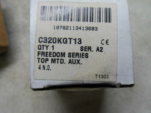 (T3-6) 1 NEW CUTLER HAMMER C320-KGT13  AUXILIARY CONTACT
