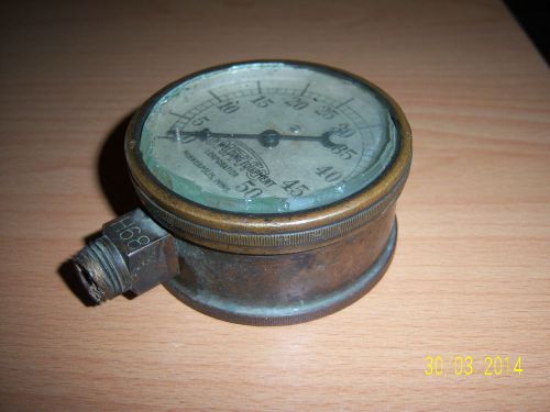 Vintage antique brass steampunk pressure gauge 2 1/2&#034; for sale