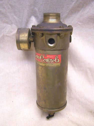 Vintage Cono-Controls Industrial Regulator w/ USG Gauge Steampunk Brass