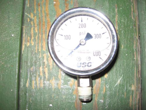 0-400 PSI USG Pressure Gauge