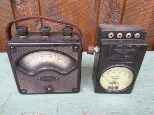 Vintage 2 JEWELL Electrical Instruments OUTPUT METER and CADMIUM VOLTMETER