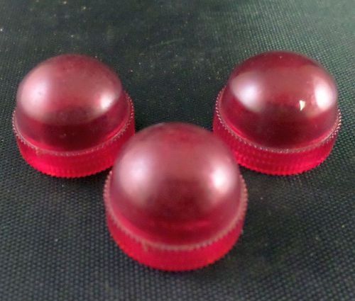 Honeywell 2g12 lens cap red for indicating light - lot of 3 - nos for sale