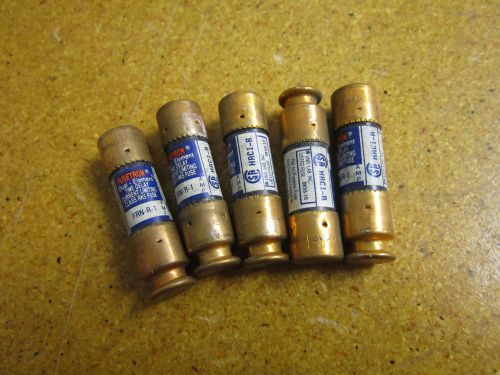 Fusetron FRN-R-1 FUSE 1A 250V TIME DELAY (Lot of 5)