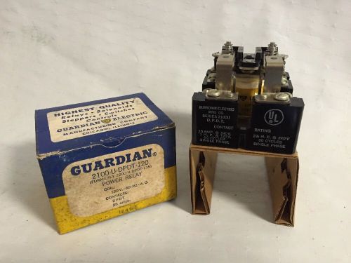 Guardian 2100-u-dpdt-120 power relay w/coil for sale