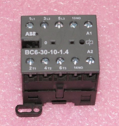 Abb relay iec/en 60947-4-1 3ph 3 pol 12 amp + aux contacts 24vdc coil new for sale