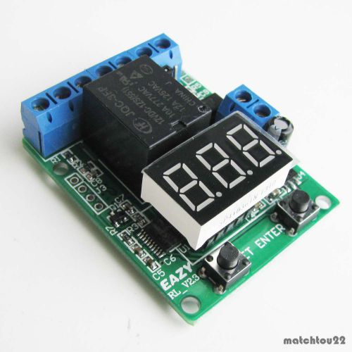 8 functions voltmeter timer voltage relay controller power dc10~15v for sale