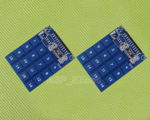 2pcs 16 channel ttp229 digital touch sensor capacitive touch switch module for sale