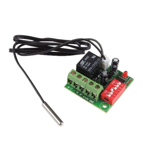 Heat cool temp thermostat temperature control switch thermometer 20-90°c dc12v for sale