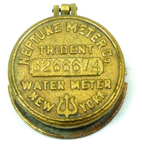 Vintage neptune meter co. water meter new york no. 3266674 for sale
