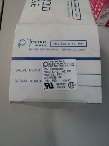Peter paul 72r9dcm solenoid valve new – free shipping 24 vdc  1/4 ” ports free ship for sale