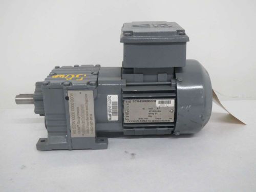 Sew eurodrive r17dt71d4 0.50hp 330/575v-ac 123rpm 3ph ac gear motor b377636 for sale