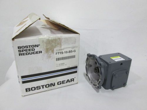 NEW BOSTON GEAR F715-10-B5-G WORM GEAR 1.2HP 10:1 56C GEAR REDUCER D311619