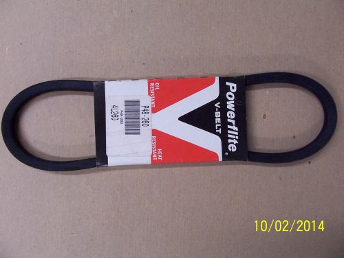 POWERFLITE BELT -- 4L260 -- OIL AND HEAT RESISTANT -- V-BELT.