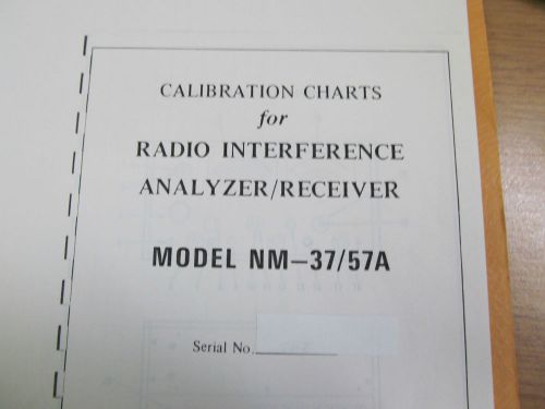 Singer NM-37/57A Radio Interference Analyzer/Receiver Calibration Charts (copy)